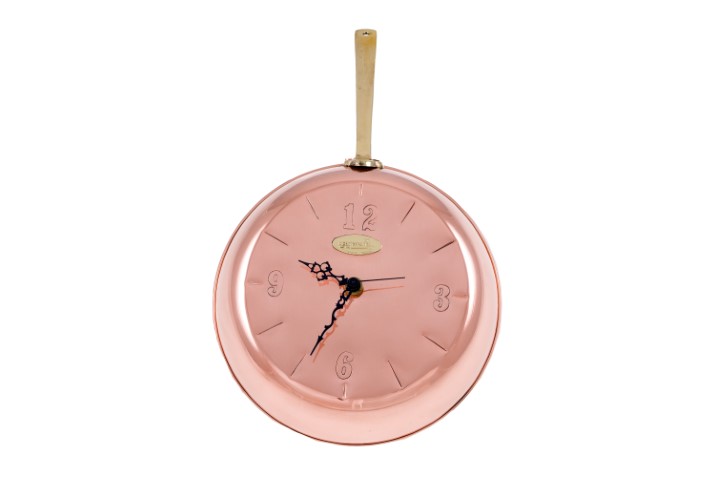 Copper Items - Copper Hanging Frying Pan Clock