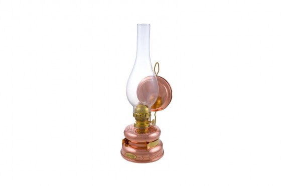 Copper Items - Copper Hanging Oil Lamp Engraved