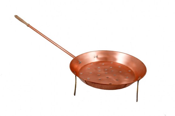 Copper Items - Copper Frying Pan For Chestnuts