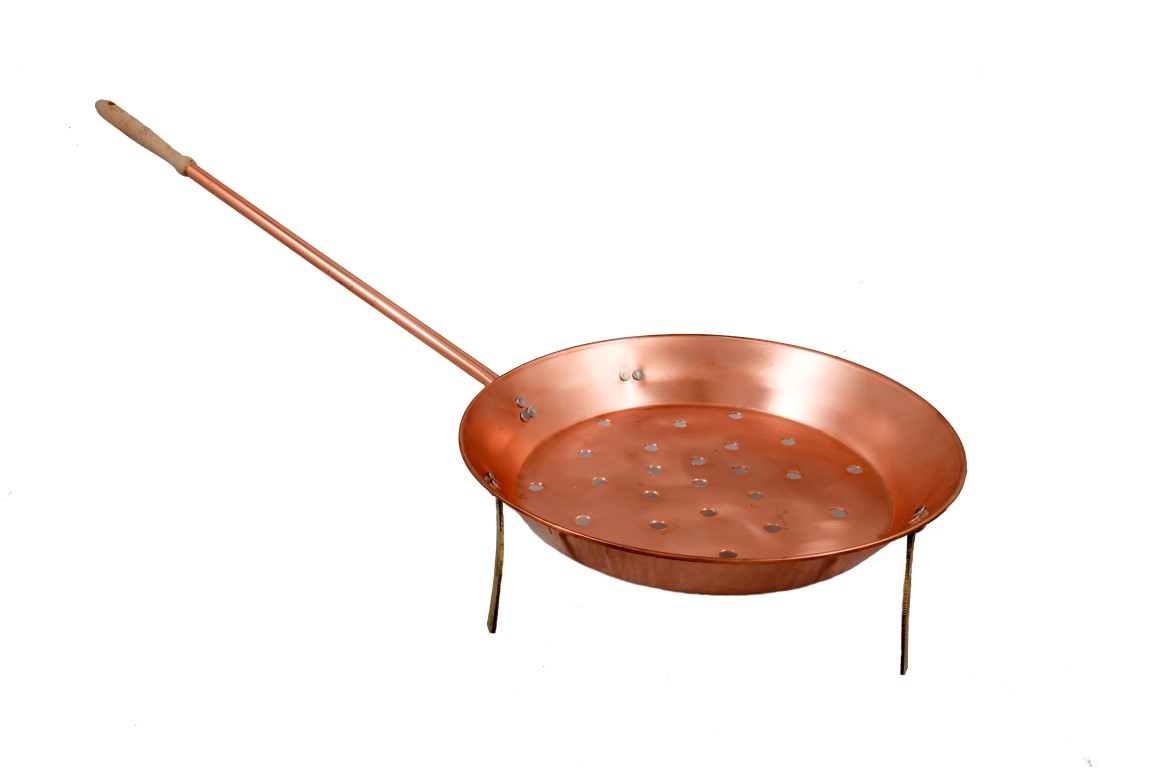 Copper Items - Copper Frying Pan For Chestnuts
